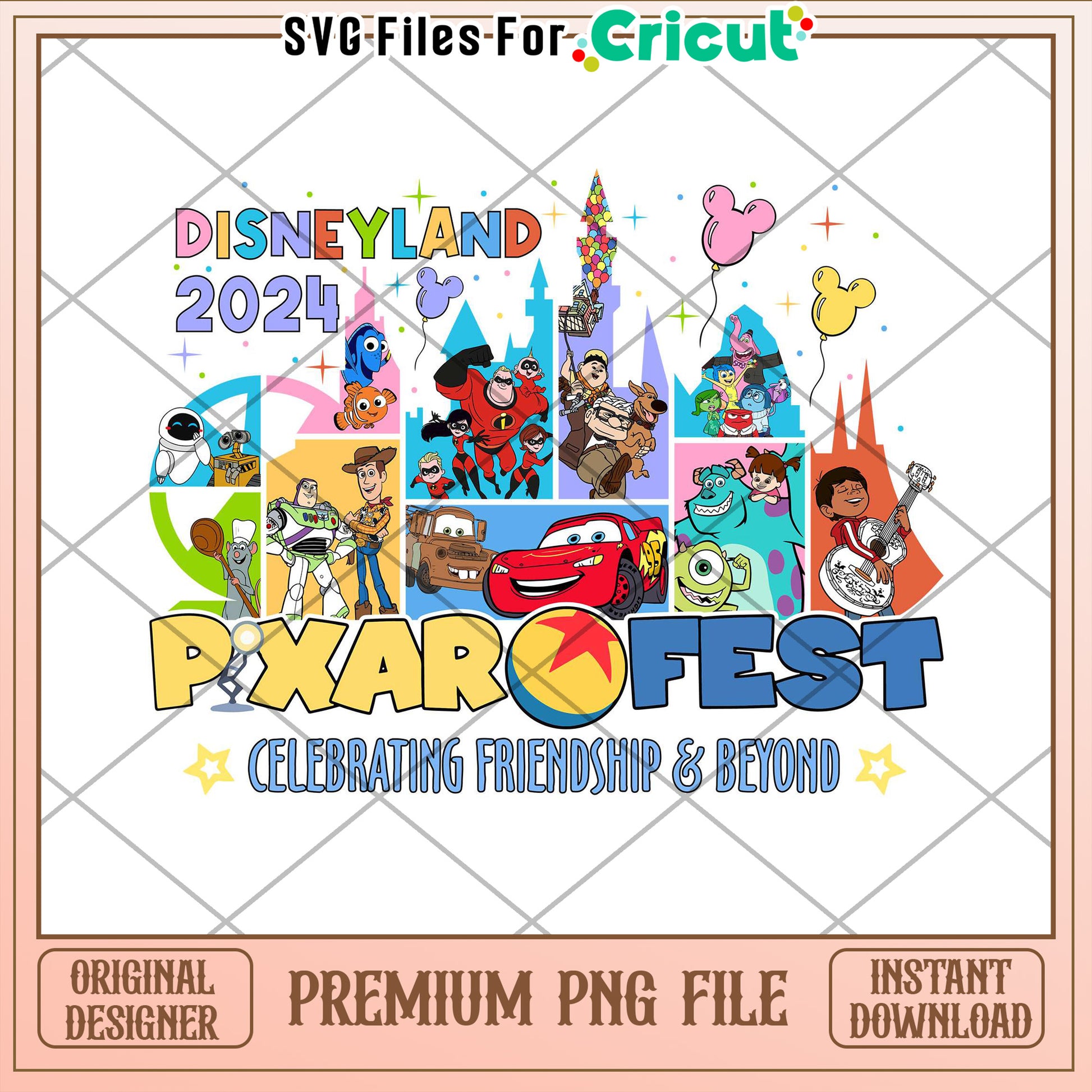 Disneyland Pixar Fest 2024 PNG