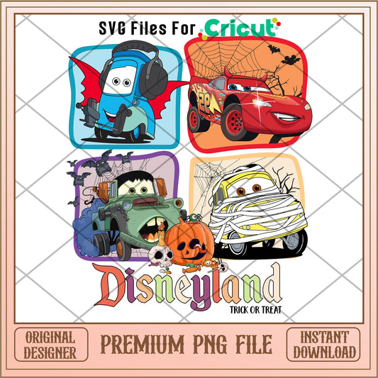 Disneyland Trick or treat  png, cars png, digital download