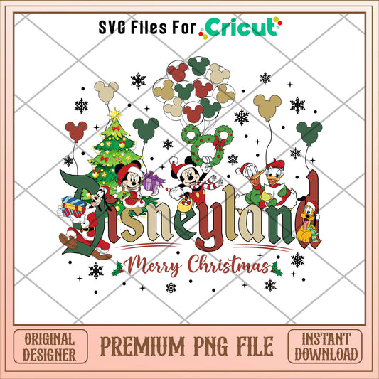 Disneyland marry christmas png, disneyland png, christmas png