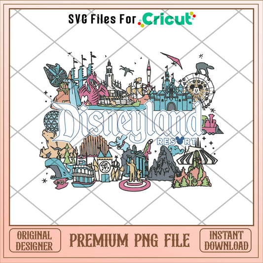 Disneyland resort christmas  svg, disneyland svg, chrismas svg