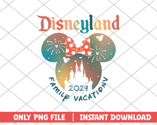 Disneyland family vacation minnie mouse png