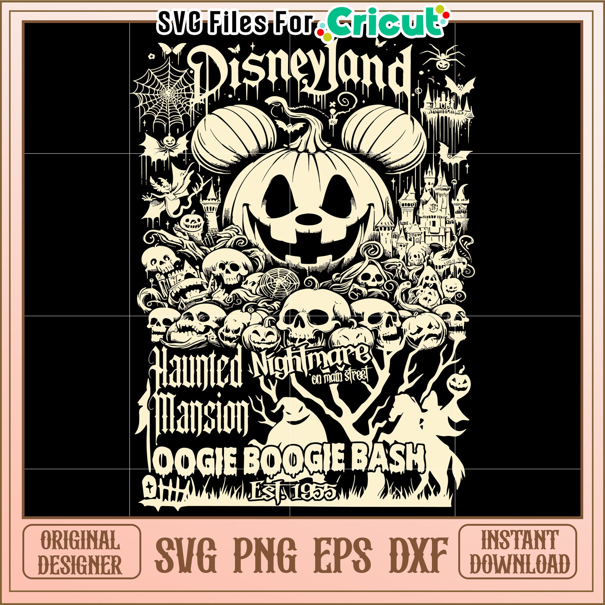 Disneyland halloween design svg, halloween svg, halloween disney svg