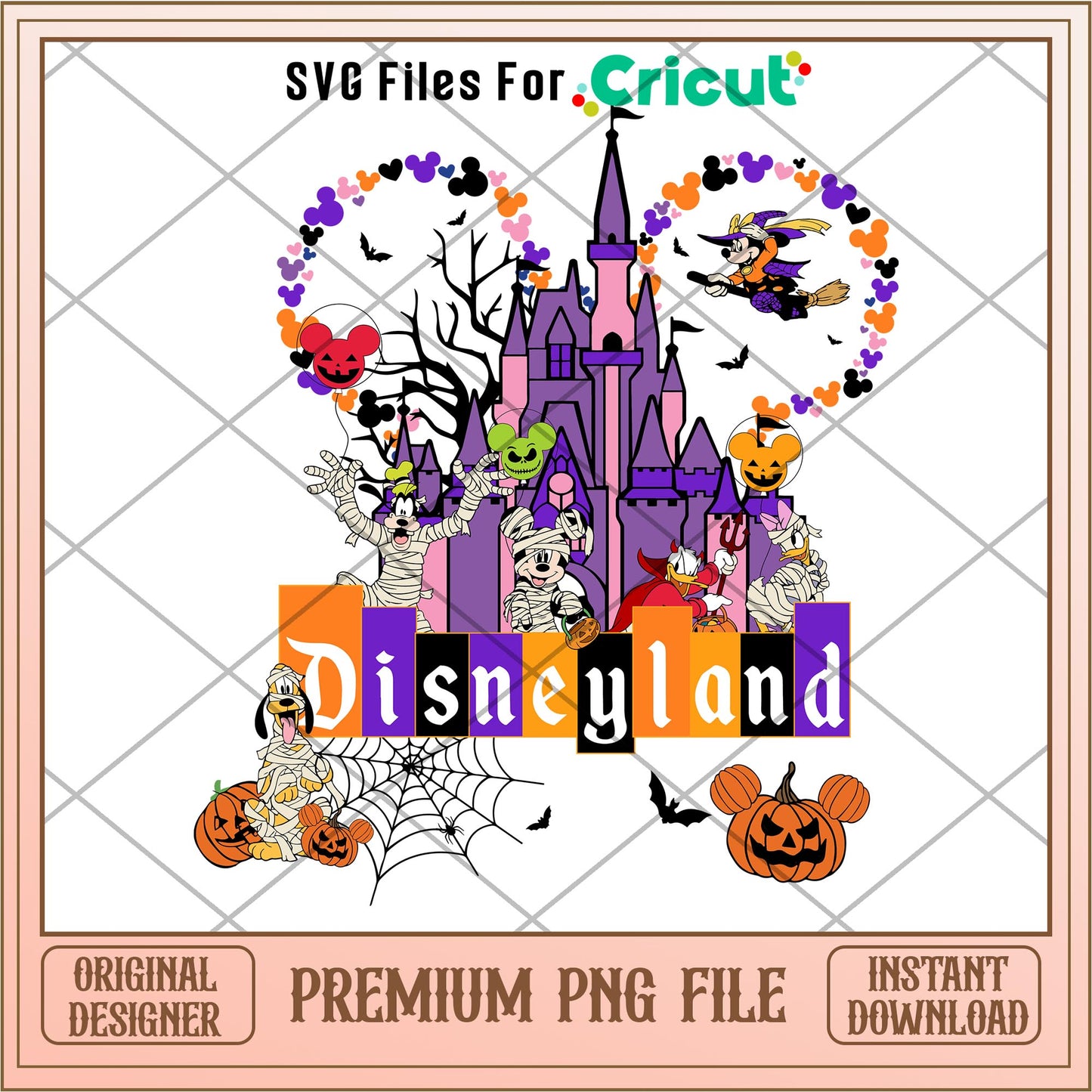 Disneyland halloween png, Disney characters png, Digital Download