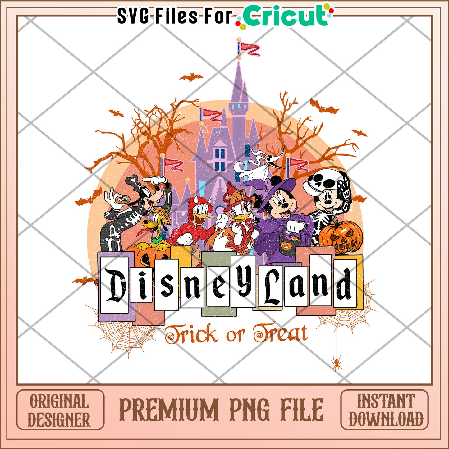 Disneyland mickey and friends png, halloween​ cartoons png, halloween decor png