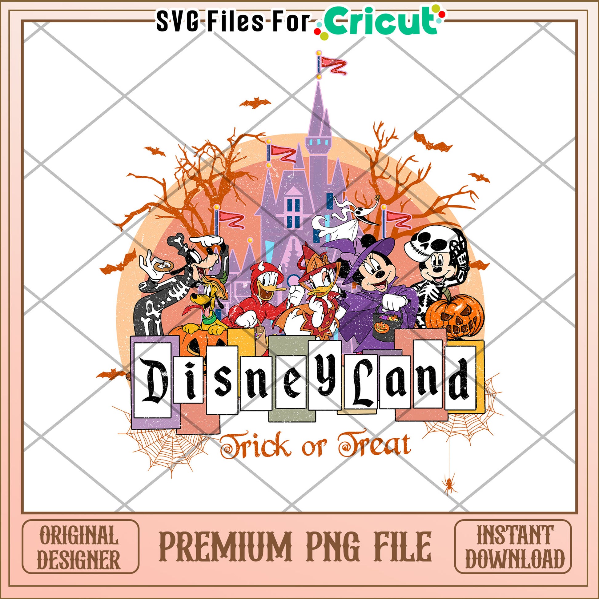Disneyland mickey and friends png, halloween​ cartoons png, halloween decor png