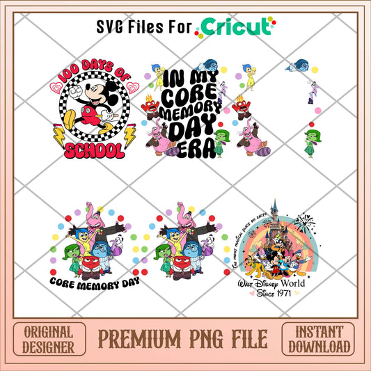 Disney memory day png bundle