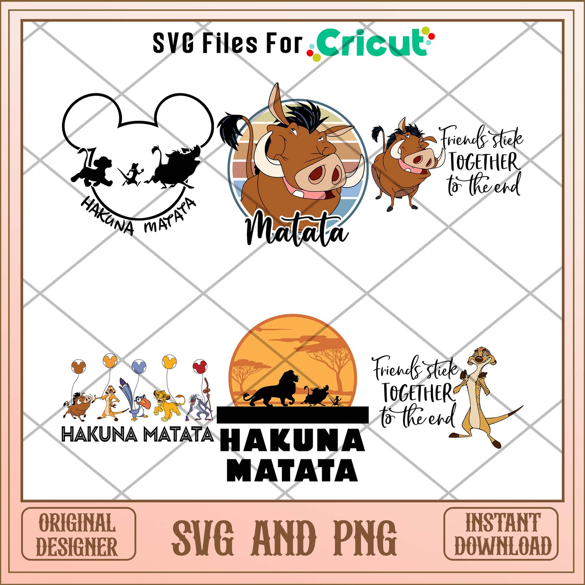 Disney Mickey hakuna matata svg bundle