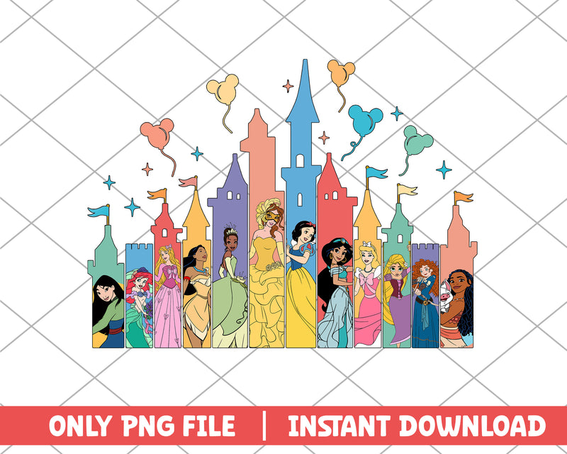 Disney princess castle disney png – svg files for cricut