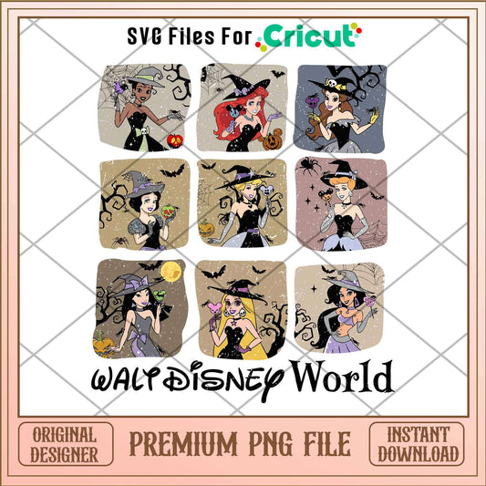 Disney princess halloween Walt Disney World png,  Disney princess name png,   digital download