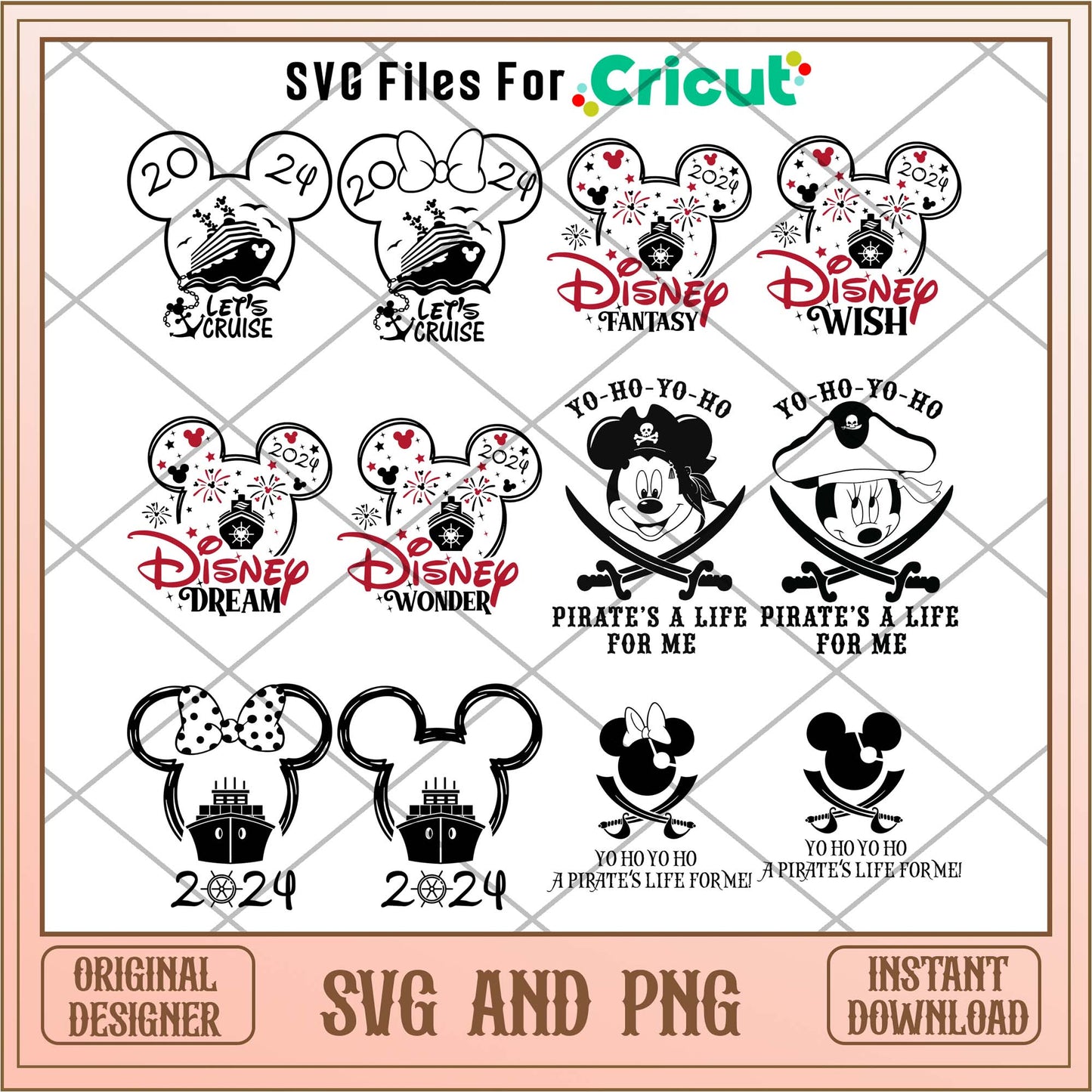 Disney friends sea cruise svg bundle ver 3