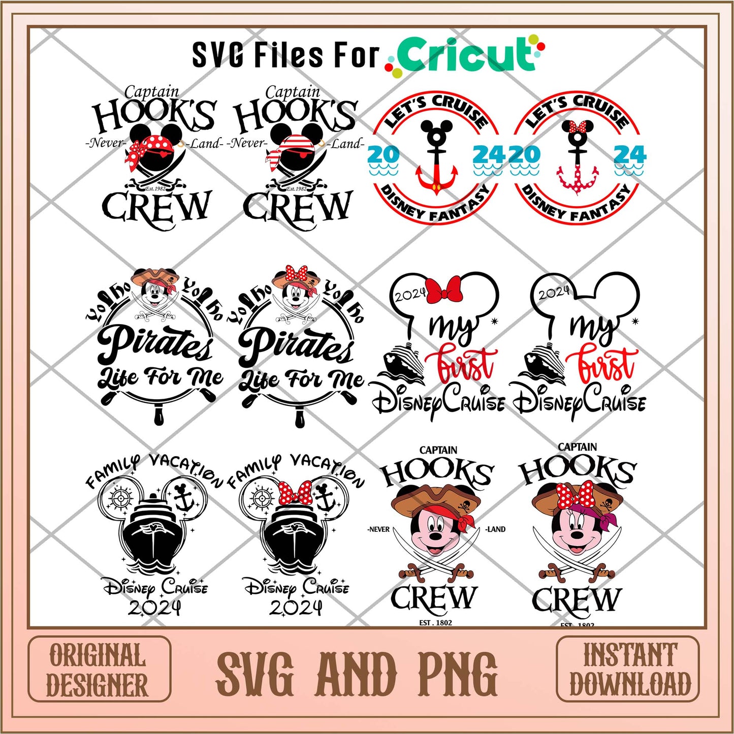 Disney friends sea cruise svg bundle ver2