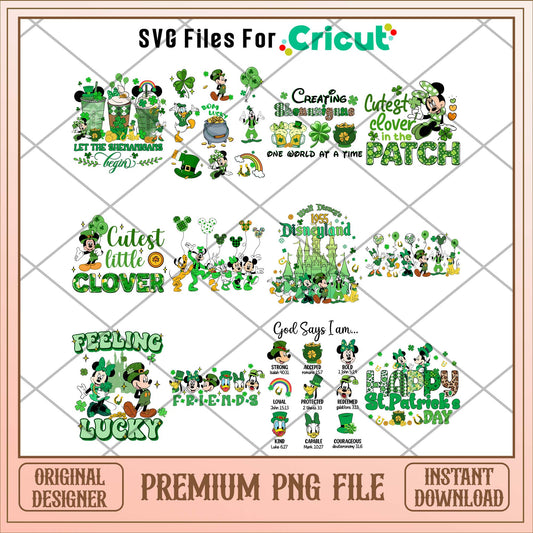 Disney Lucky St.Patrick's Day PNG Bundle