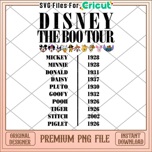 Disney the boo tour png, halloween​ cartoons png, halloween decor png