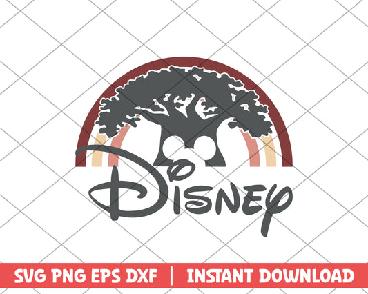 Disney tree and rainbow disney svg
