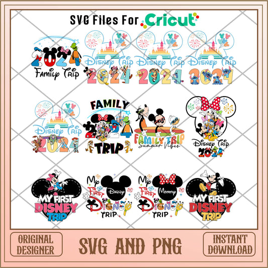 Disney first vacation svg bundle for cricut 