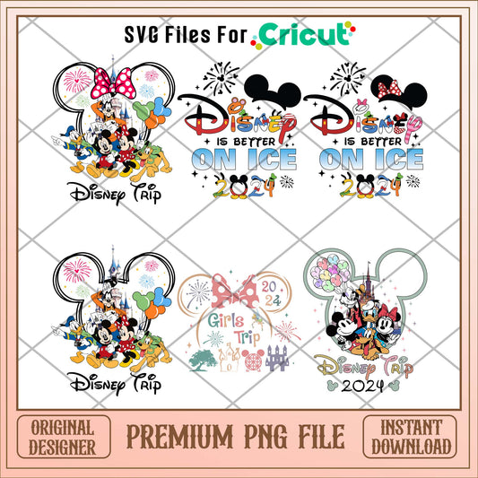 Disney trip 2024 png bundle, Instant download