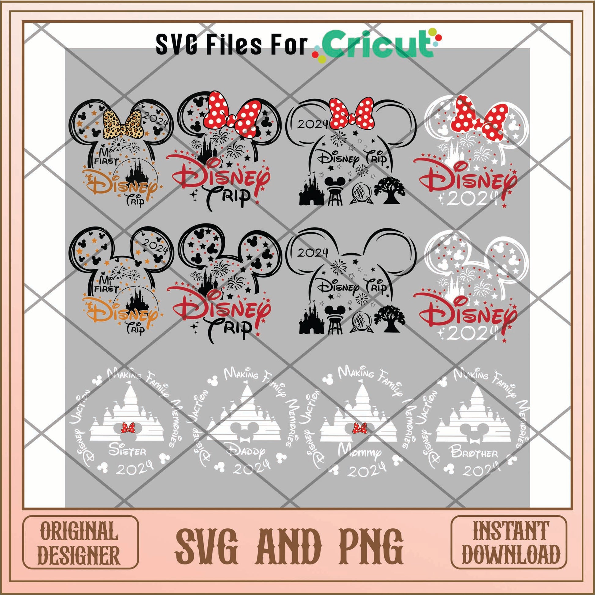 Disney trip Micky heads logo svg bundle 