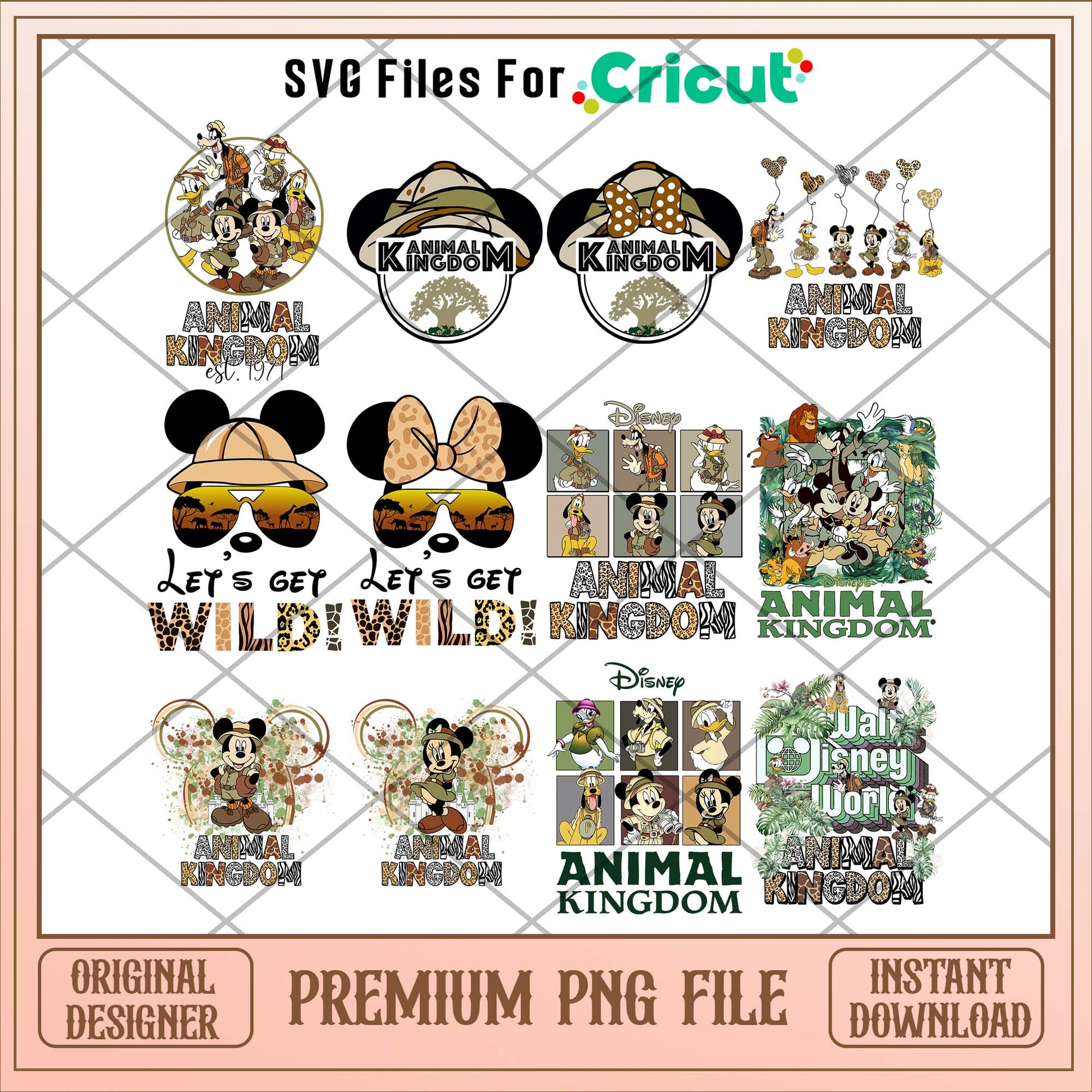 Disney wild animal png bundle 