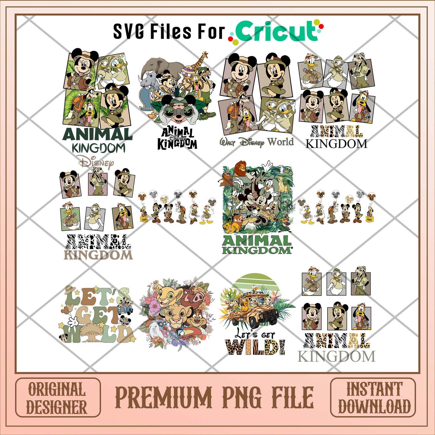 Disney wild animal png bundle ver 3