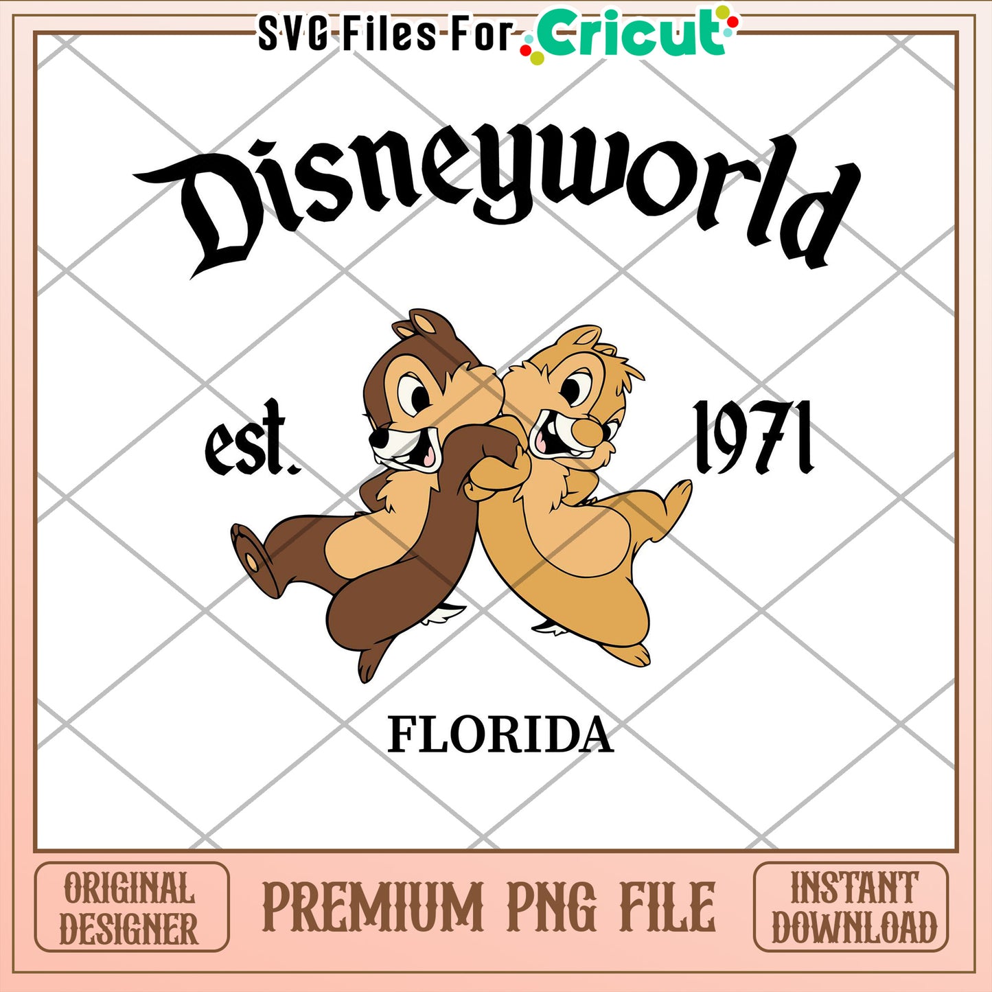 Disneyworld Chipmunks PNG 1971 Florida