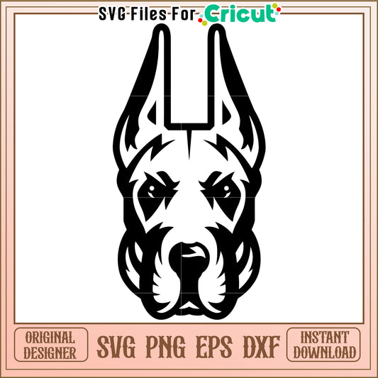 Doberman Dog SVG Cut File for Cricut, Perfect for Craft Projects and DIY