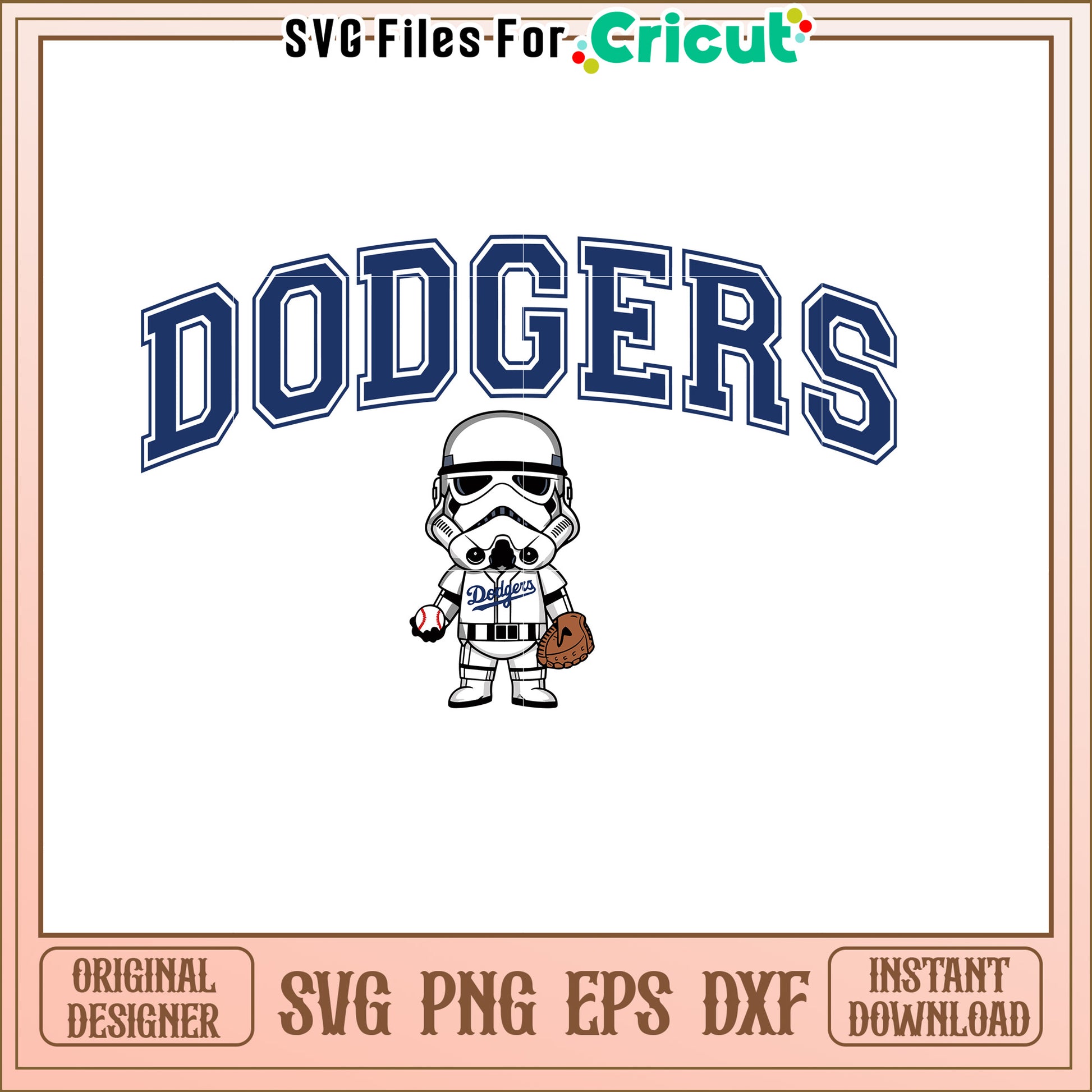 Dodgers Stormtrooper SVG