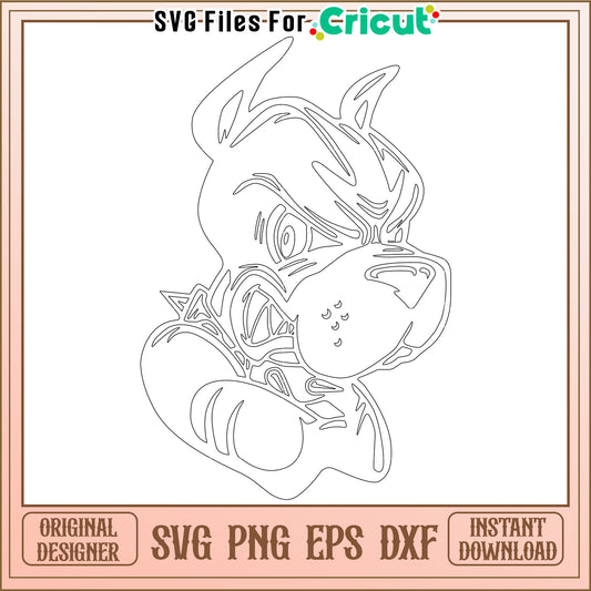 Dog Outline SVG Design for Cutting Machines, Perfect for DIY Projects