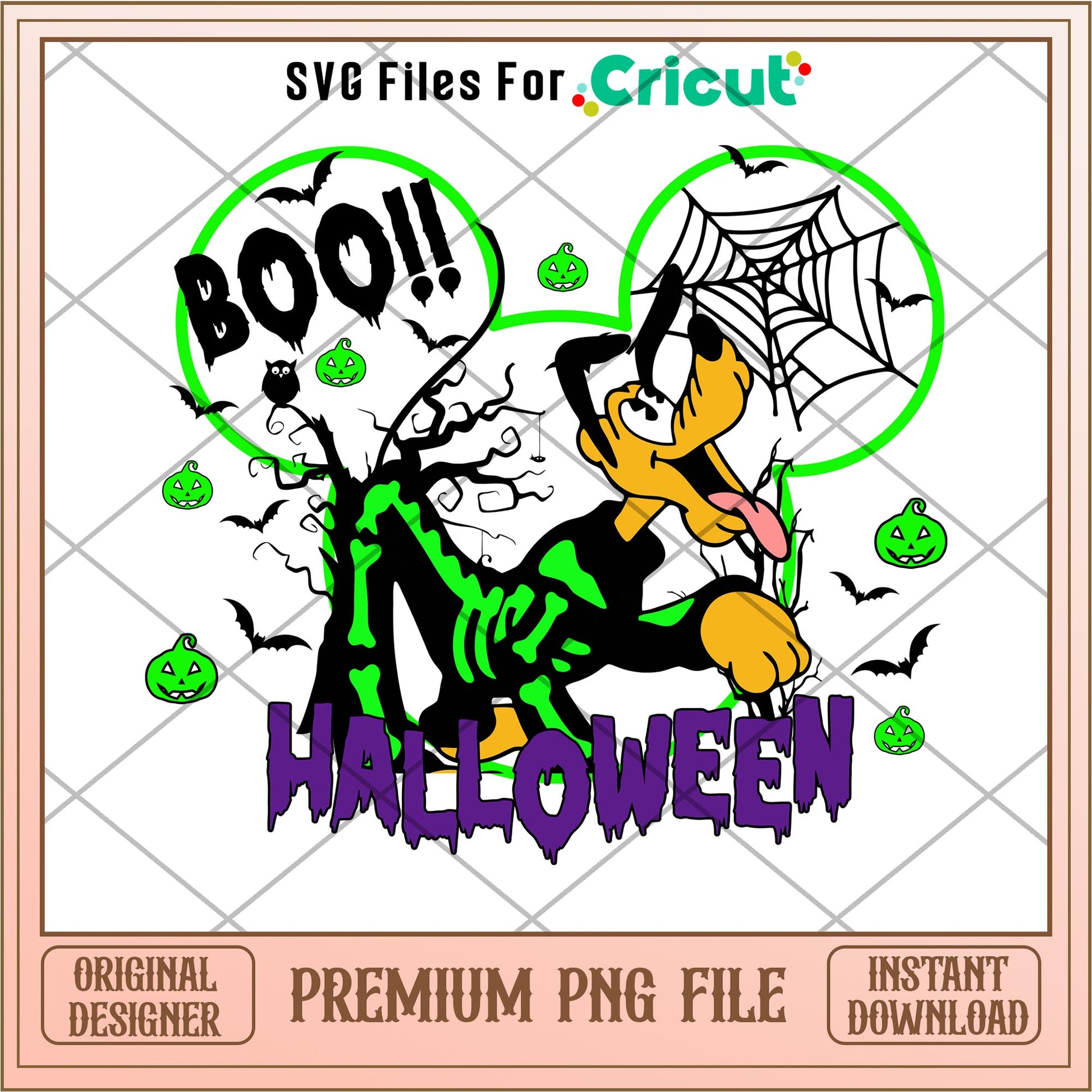 Dog pluto boo halloween png, Disney characters png, Digital Download
