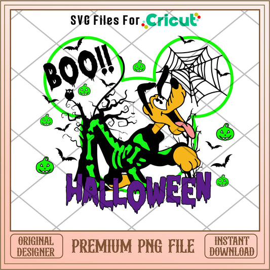 Dog pluto boo halloween png, Disney characters png, Digital Download