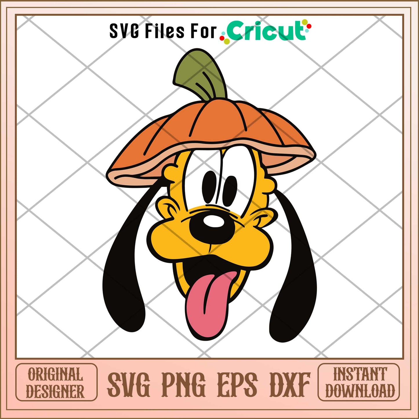 Dog pluto head svg, Disney characters svg, Digital Download