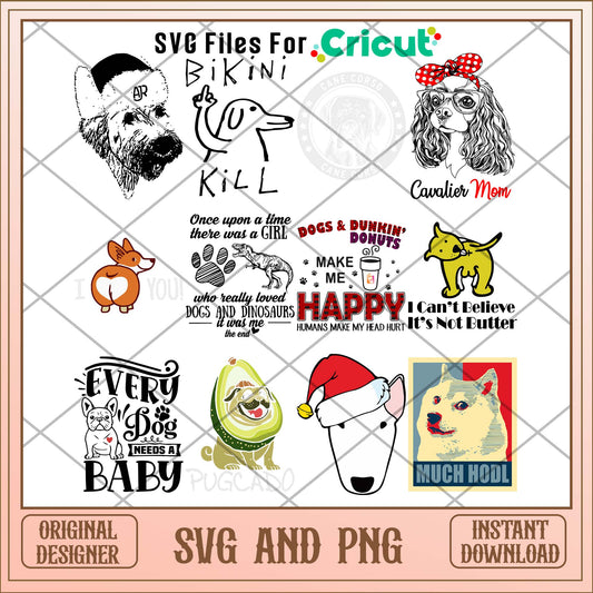 Happy Dogs spirit svg bundle, Animal svg bundle - Svgfileforcricut