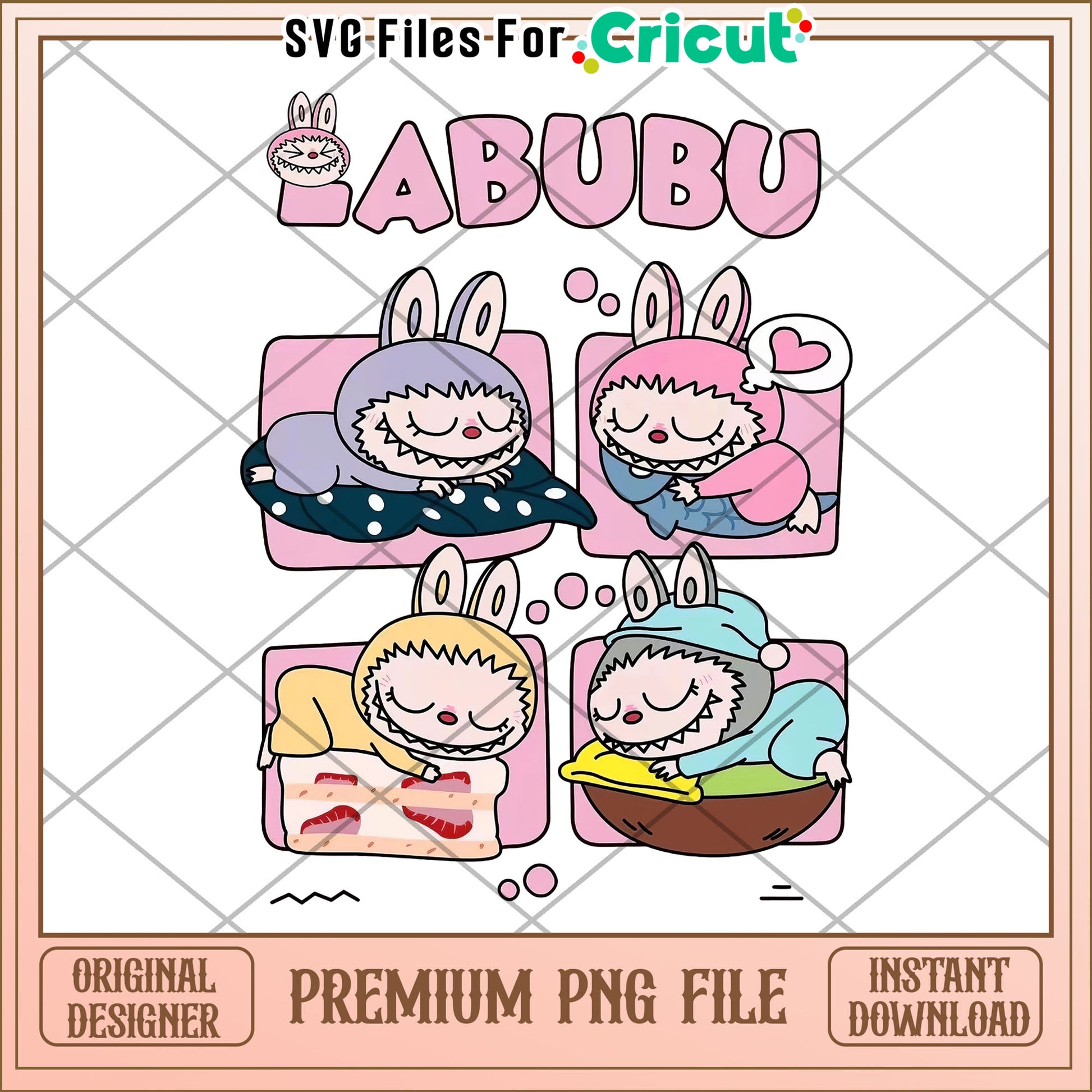 Dolls labubu are sleeping png, labubu monster png, labubu dolls png
