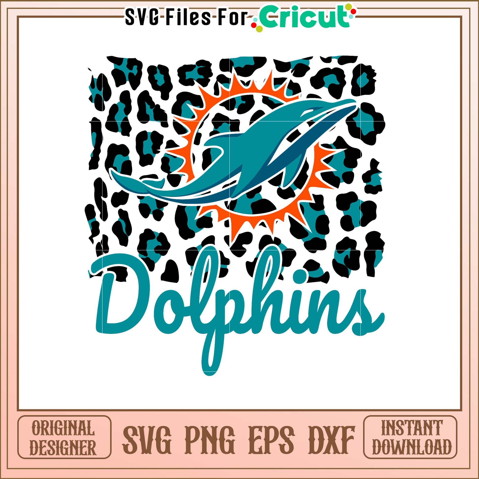 Dolphin SVG Design for Ocean Theme Projects