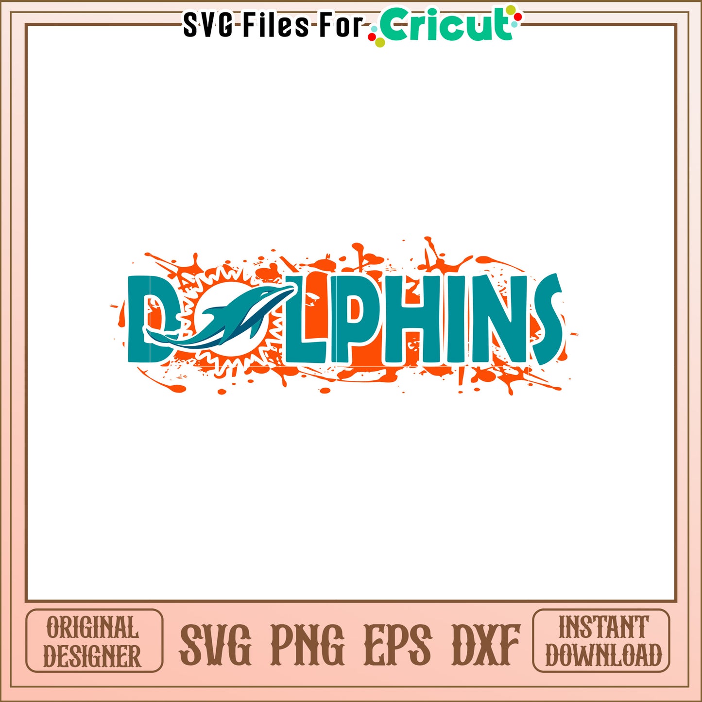 Dolphins SVG Design, Instant Download