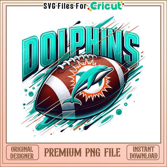Dolphins logo rugby ball png, Miami Dolphins png, NFL png