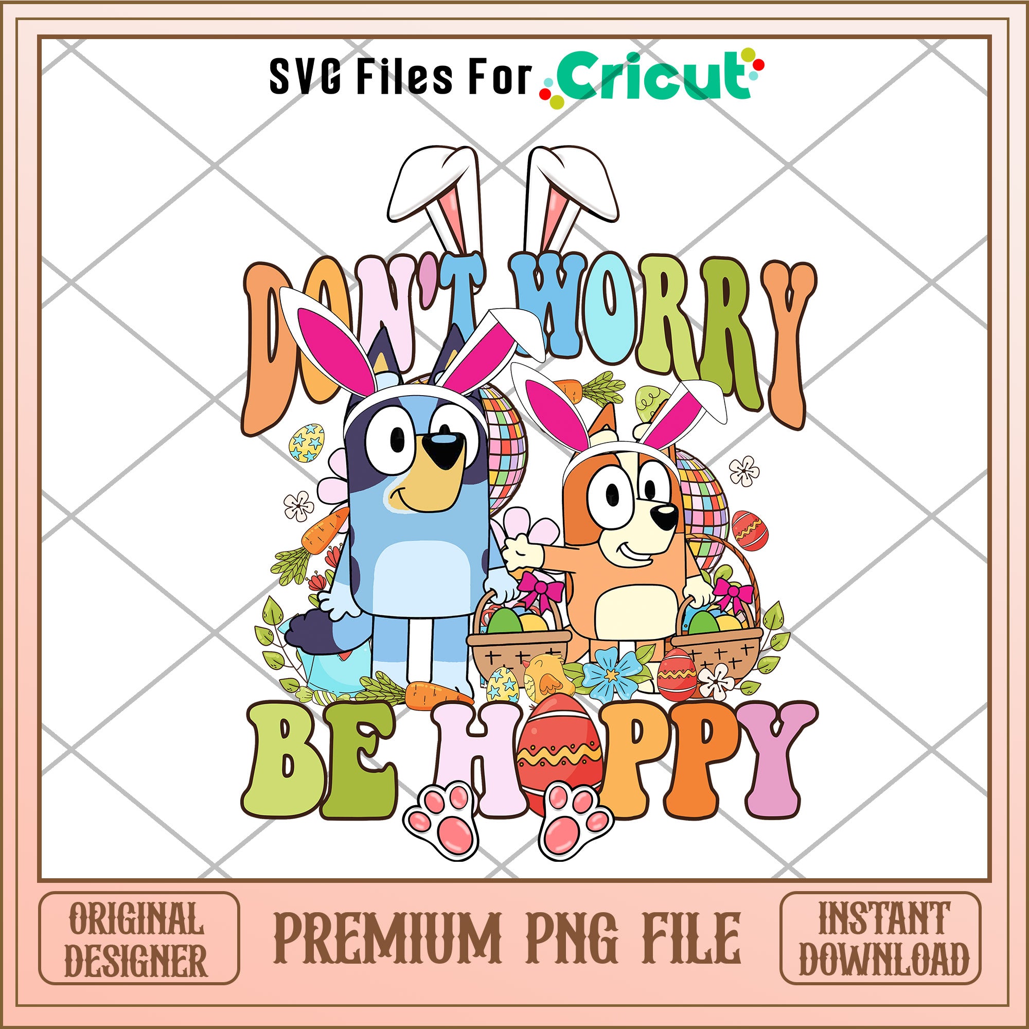 Don't worry be happy cartoon png – svg files for cricut