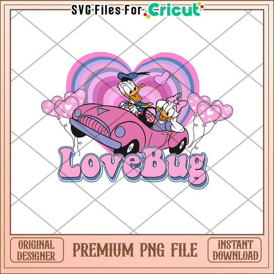 Donald Daisy Lovebug PNG Cricut