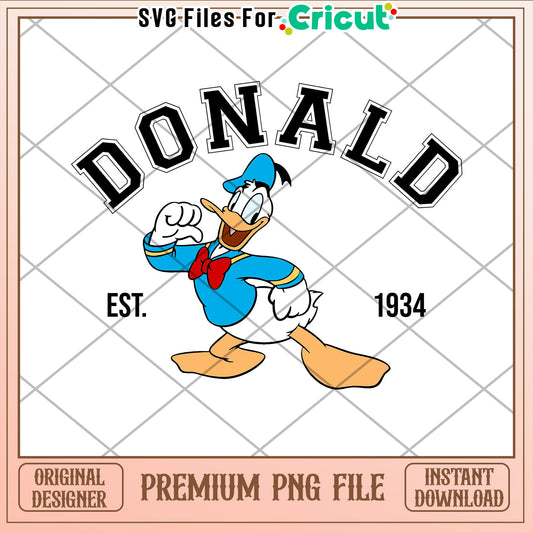 Donald Duck PNG Image Instant Download