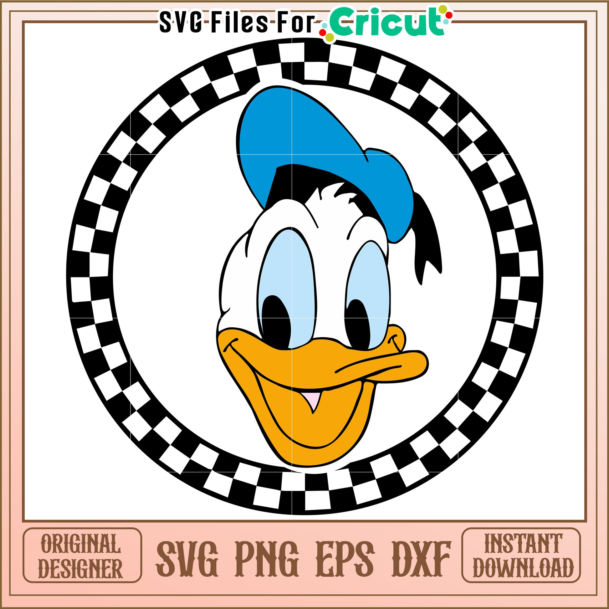 Donald Duck SVG, PNG, EPS, DXF