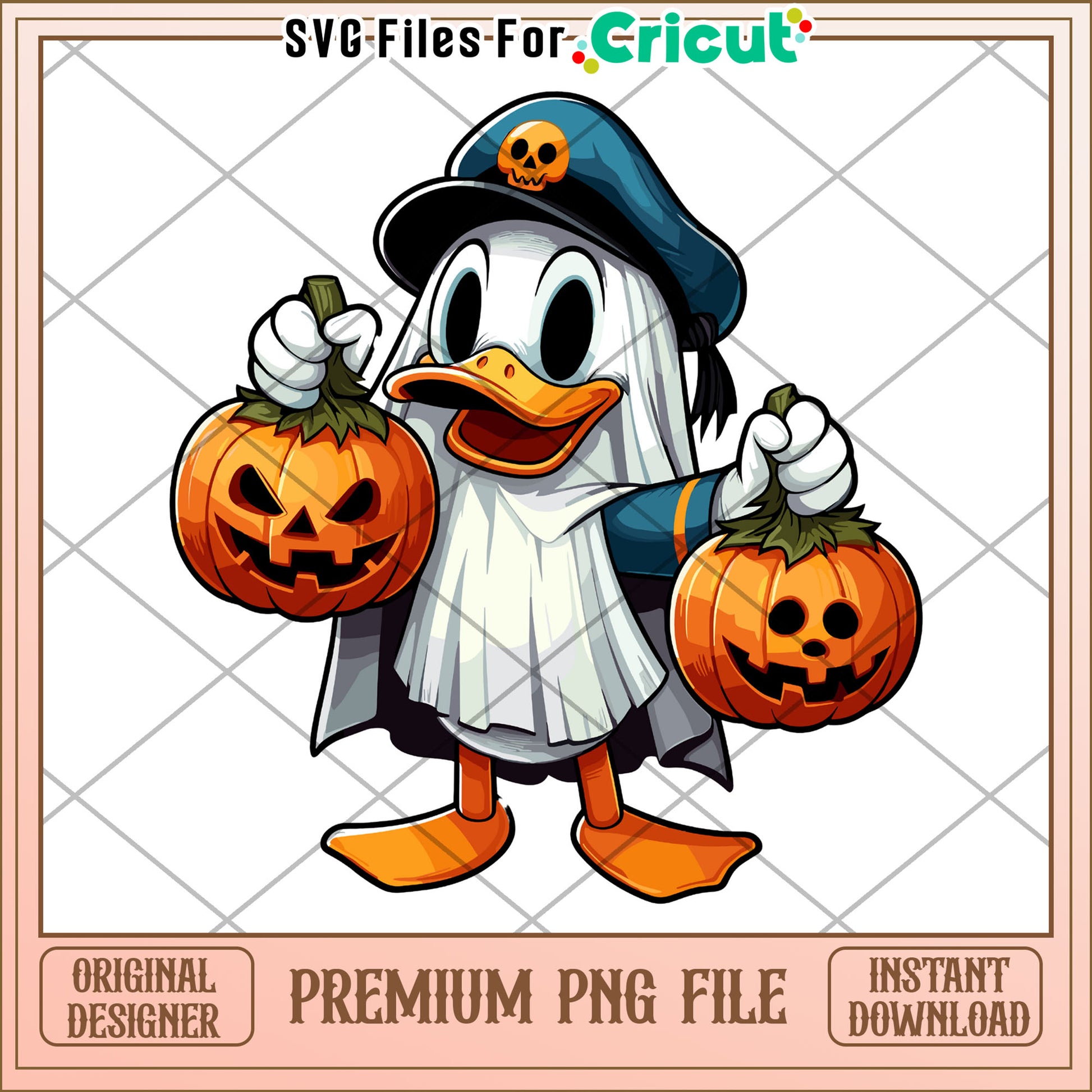 Donald cute chibi ghoul png, spirit halloween​ png, halloween candy png