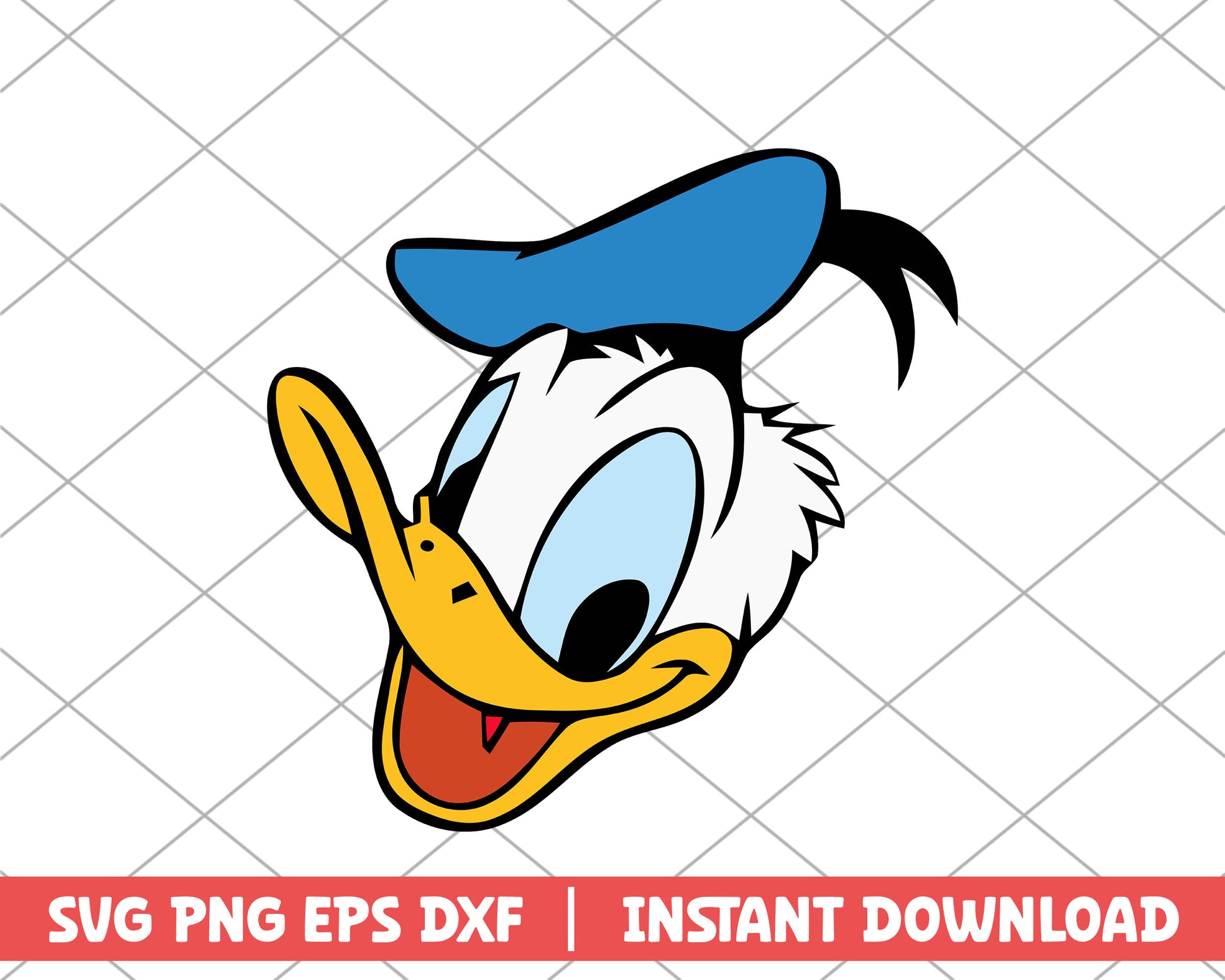 Donald duck character disney svg