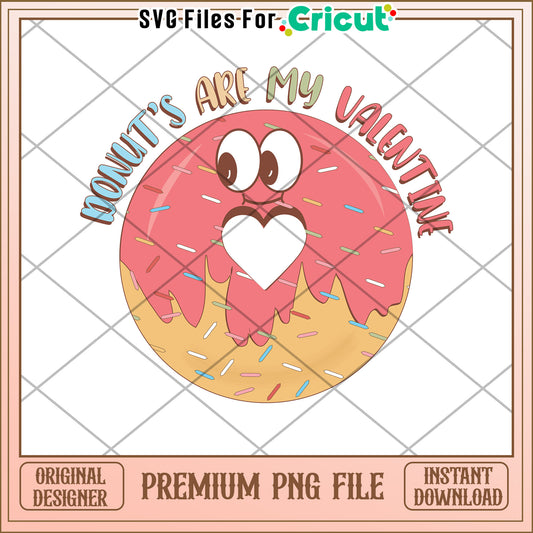 Donut Valentines Day PNG Design