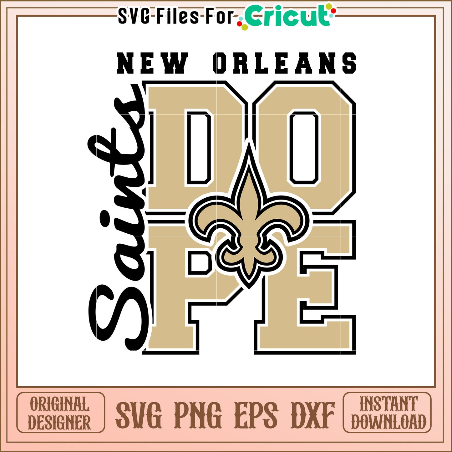 Dope Fleur de Lis SVG Design for Creative Projects