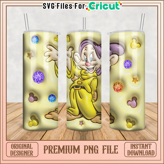 Dopey Tumbler PNG Sublimation Design