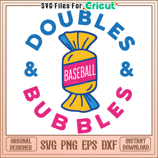Doubles bubbles svg, halloween candy svg, trick or treat svg