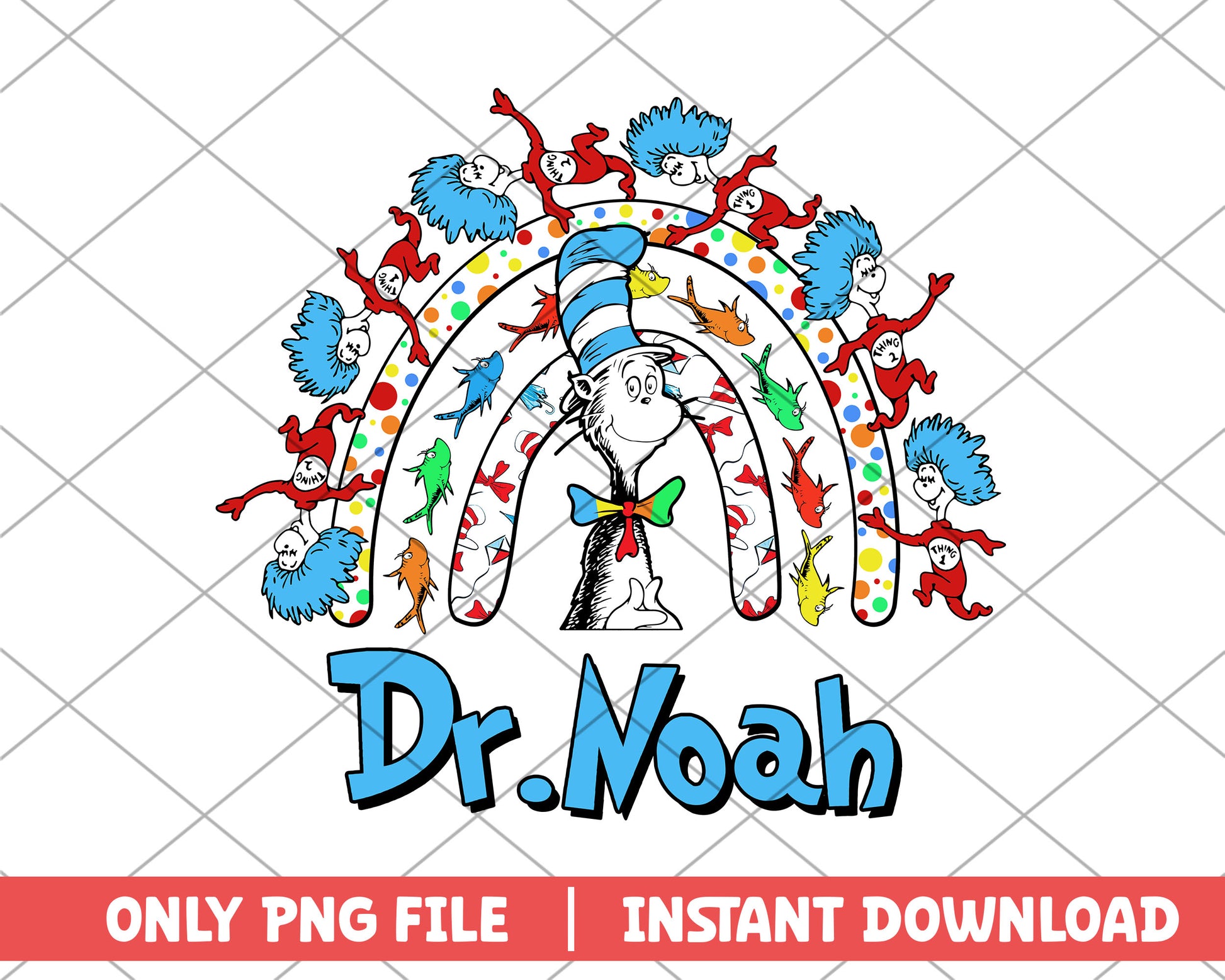 The cat in the hat Dr.Noah png