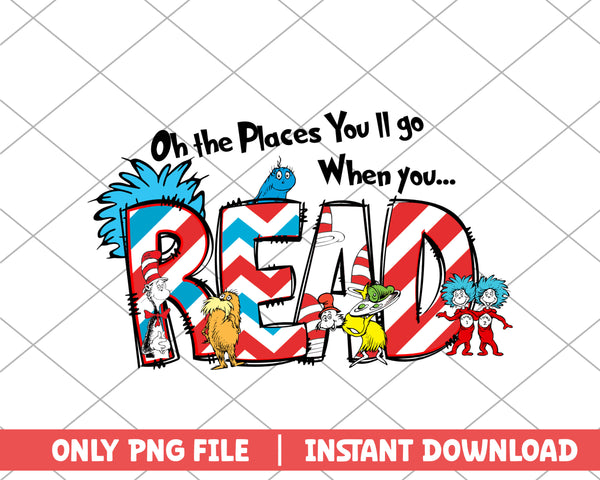 Dr.seuss oh the places you'll go png 