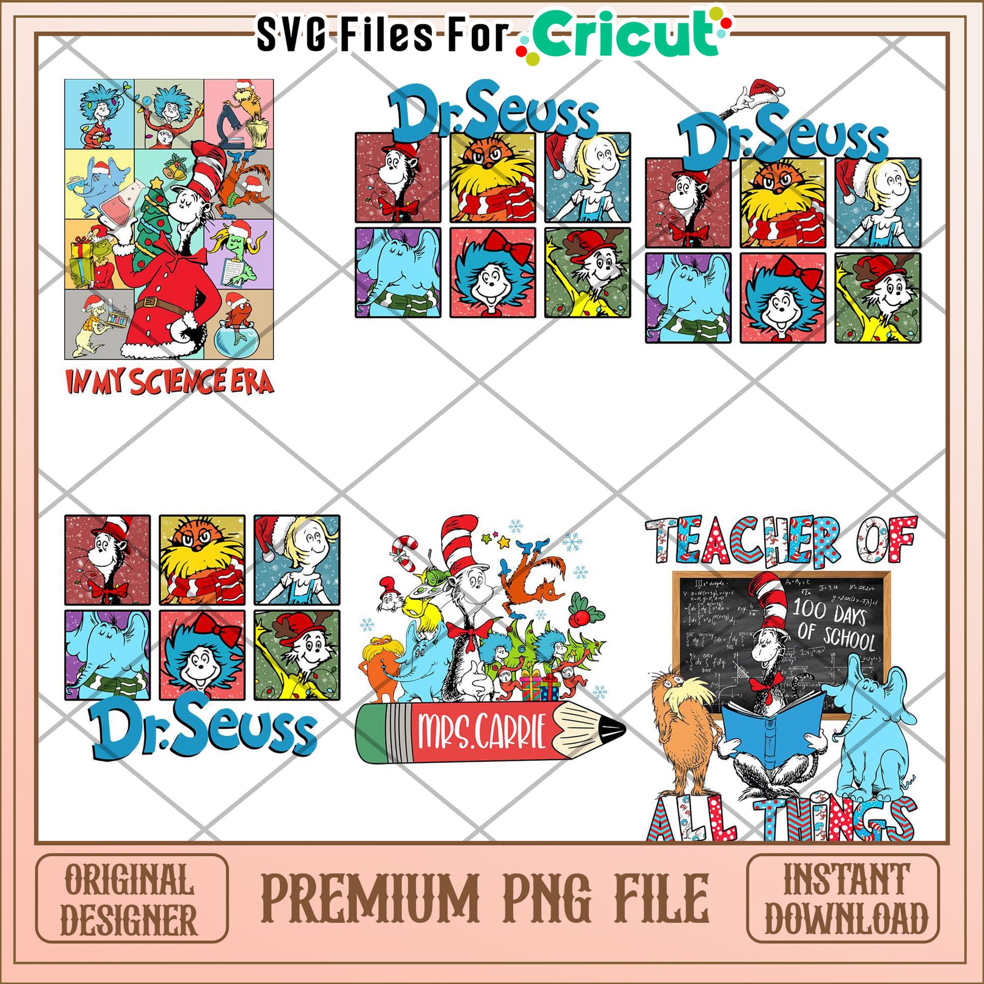 Dr Seuss Bundle PNG Files for Creative Projects Download