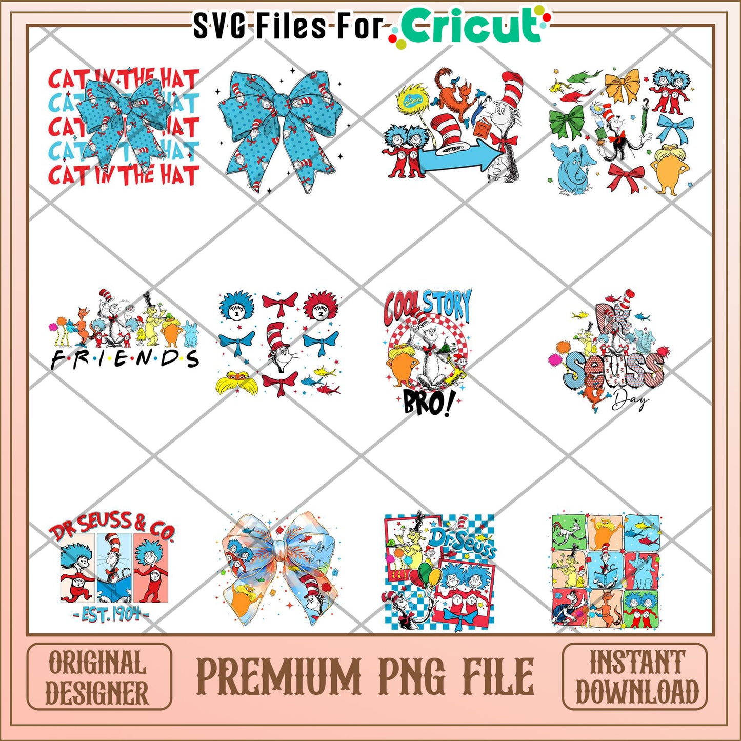 Dr Seuss Bundle Premium PNG for Creative Projects Download