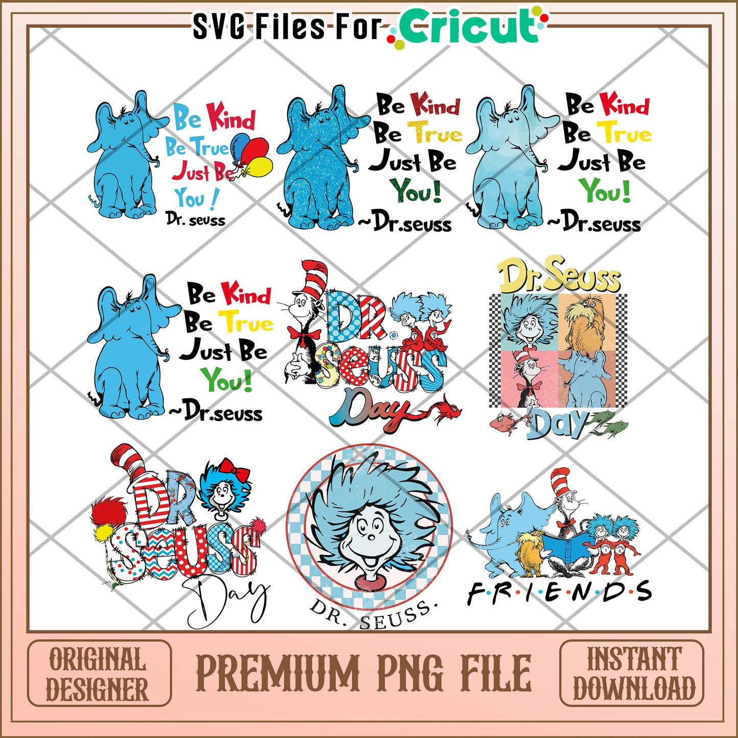 Dr Seuss Day Bundle Fun PNG Designs for Instant Use